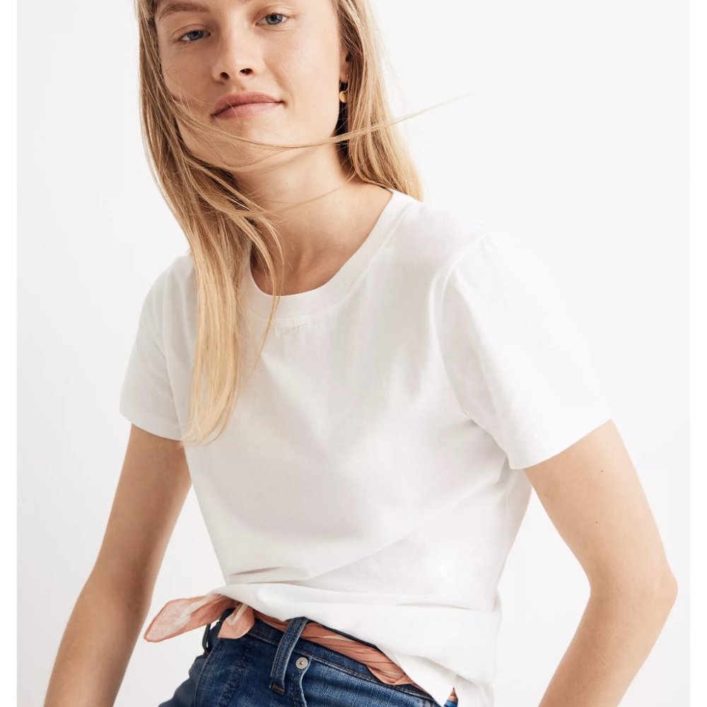 Madewell Northside Vintage Tee in White Chalk